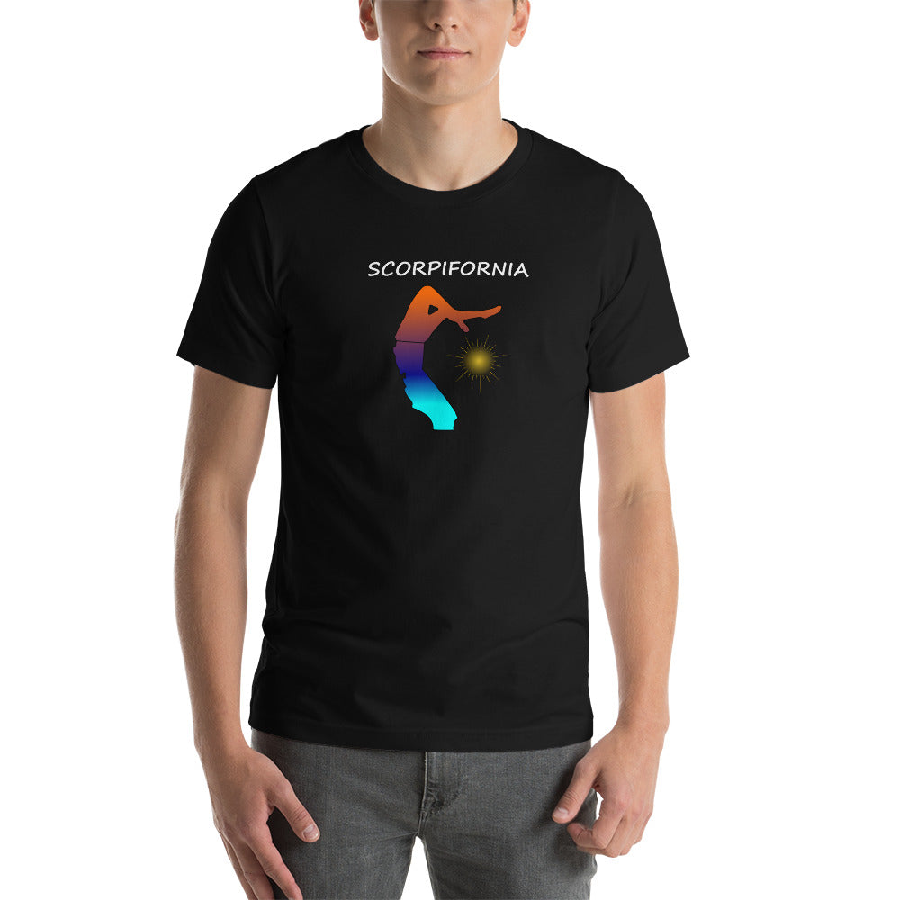 Scorpifornia Dark Short-Sleeve Unisex T-Shirt